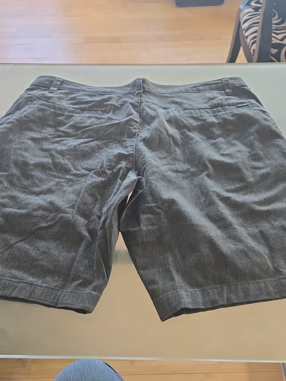 Volcom Men's Charcoal Flat-Front Shorts